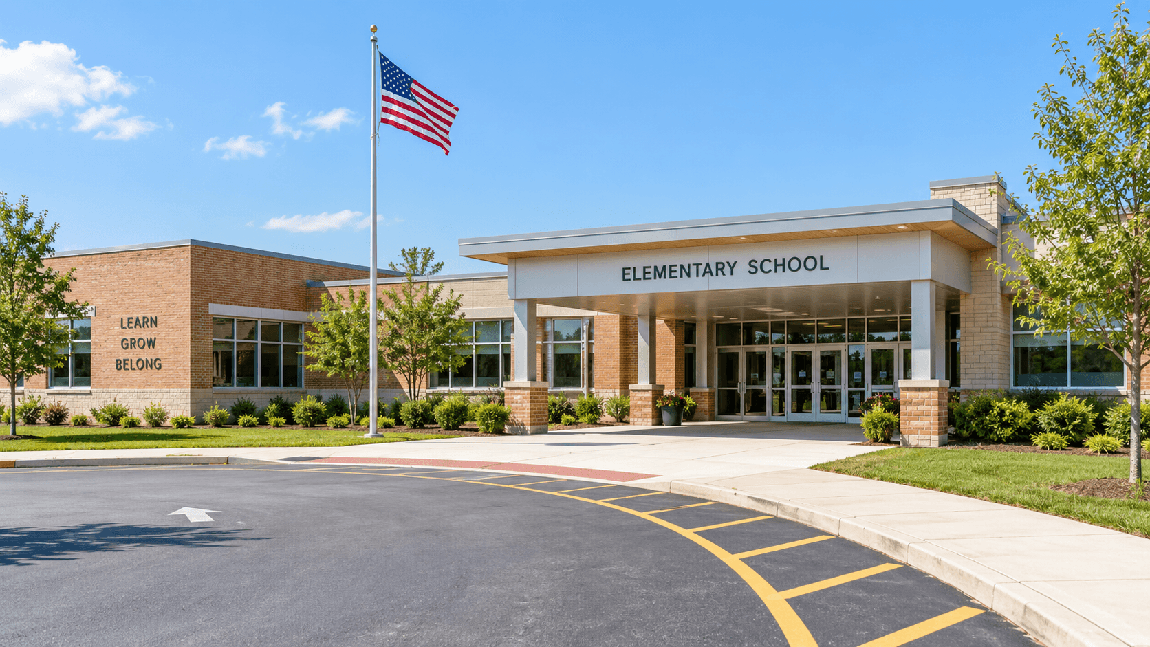 Elementary school building near Greenacres, Florida